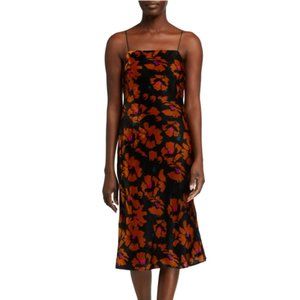 Milly Gabbi Winter Floral Velvet Dress NWT